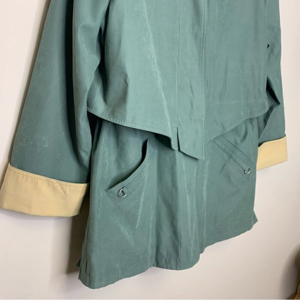 VINTAGE Moss Green Light Fisherman Core Coat Jacket Size M - Picture 4 of 15